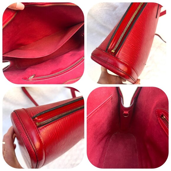 Louis Vuitton Epi Leather Red Lussac Shoulder bag - Picture 4 of 16